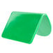 A close up of a green Tablecraft M10GN plastic card holder.