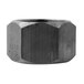 A black T&S coupling nut with a hex shape.