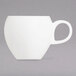 A white Chef & Sommelier bone china coffee cup with a handle.