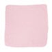 A pink square Rubbermaid microfiber cloth on a white background.