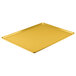 A yellow rectangular Cambro dietary tray.