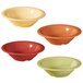 A group of four different colored Diamond Harvest bowls on a white background.