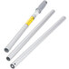 A yellow and white plastic Unger mop handle with metal tubes.