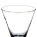 A clear Libbey Cosmopolitan wine glass with a clear rim.