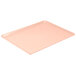 A light peach Cambro dietary tray on a white background.