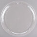 A clear plastic WNA Comet Designerware plate with a flower design.