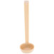 A beige Cambro ladle with a long handle and a small bowl.