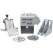 A Robot Coupe CL50 commercial food processor on a counter with 2 discs.