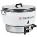A Town liquid propane gas rice cooker with a lid.