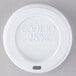A white Eco-Products paper cup lid with text and numbers.