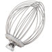 A Hobart stainless steel wire whip for 12 quart bowls.