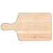 A Tablecraft wooden bread and charcuterie board with a handle.