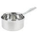 A Vollrath stainless steel sauce pan with a lid.
