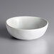 An American Metalcraft Crave Cloud Melamine bowl on a gray surface.