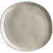 An American Metalcraft Crave shadow coupe melamine plate with a white border.