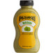 A Pilsudski Wasabi Mustard squeeze bottle with a yellow label.