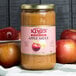 A case of Kime's No Sugar Added Applesauce jars on a table.