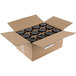 A white cardboard box filled with black Cortazzo Arrabbiata Sauce jars.