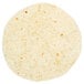 A white Mission tortilla on a white background.