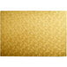 A gold rectangular Enjay cake board with a pattern on it.