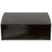 A black rectangular Enjay cake box with a black lid.
