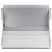 A white plastic Manitowoc ice deflector kit shelf with metal corners.