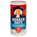 A case of Quaker Quick Regular Oats with 12 containers inside.