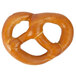 A close up of a Big Apple jumbo soft pretzel.