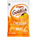 A Pepperidge Farm Goldfish cheddar crackers bag.