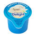 A blue International Delight French Vanilla non-dairy creamer container with a logo.