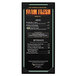 A black leather-like Chadwick Collection menu cover on a counter with a farm fresh menu.