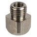 A stainless steel threaded square head nut.
