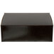 A black rectangular Enjay bakery box with a black lid.