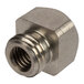 A stainless steel square head blade nut.