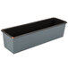 A rectangular metal Matfer Bourgeat bread loaf pan with a black non-stick coating.