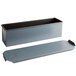 A rectangular Matfer Bourgeat steel bread loaf pan with a lid.