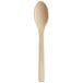 A Bamboo by EcoChoice compostable wooden spoon with a handle.