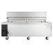 A large stainless steel Cooking Performance Group gas countertop griddle with manual controls.
