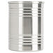 An American Metalcraft stainless steel soup canister with three rings.