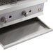 A stainless steel Cooking Performance Group gas radiant charbroiler with two burners.
