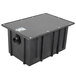 An Ashland black plastic grease trap with a black lid.