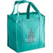 A green ReBag reusable grocery bag with white text.