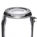 A clear Libbey glass coffee mug on a white background.