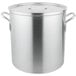 A Vollrath Wear-Ever stainless steel fryer pot with handles and a lid.