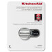 A white and black KitchenAid Tilt-Head Mixer attachment pack package.