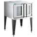 A large stainless steel Bakers Pride convection oven with glass doors.