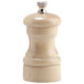 A Chef Specialties maple wood pepper mill with a metal knob.