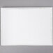 A white rectangular paper cake board with a fold-under white border.