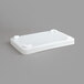 A white plastic Channel L814C cover for a rectangular lug container.