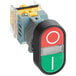 An Avantco On / Off rocker switch with red and green buttons.